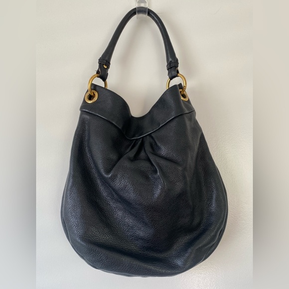 Y2K Marc by Marc Jacobs Black Hillier Hobo Classic Q Bag - Picture 2 of 6